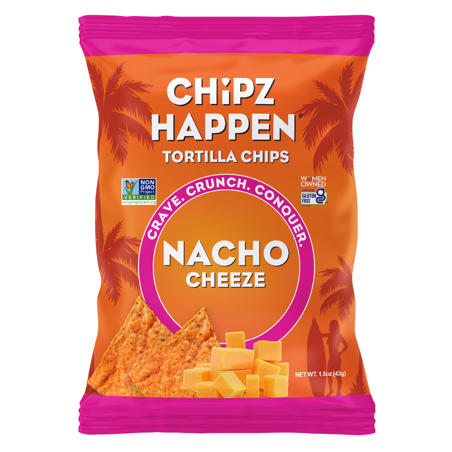 Nacho Cheese Tortilla Chips - 18 Pack of 1.5oz
