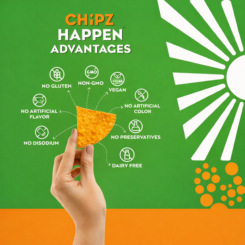 DaKine Chile Lime Tortilla Chipz - 4 Pack of 8oz  Family Bag