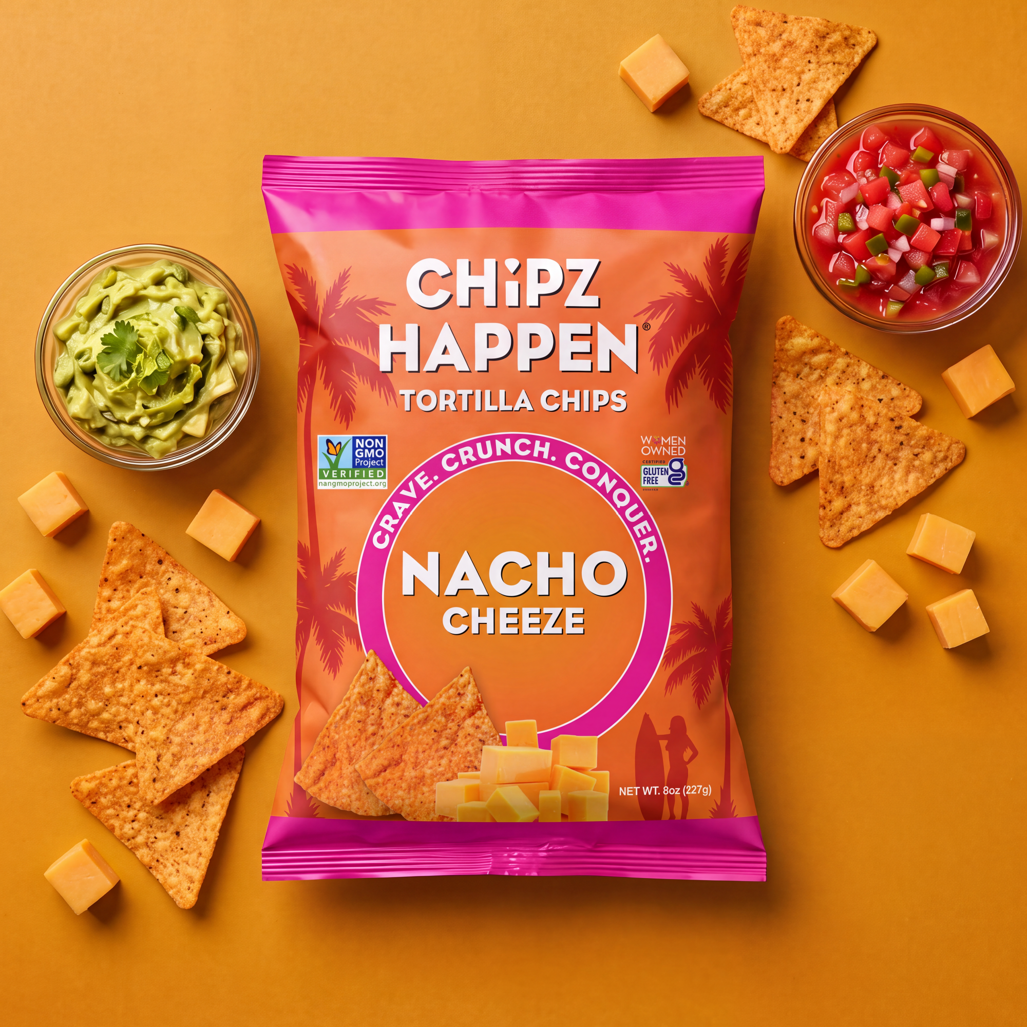 Nacho Cheese Tortilla Chips - 18 Pack of 1.5oz