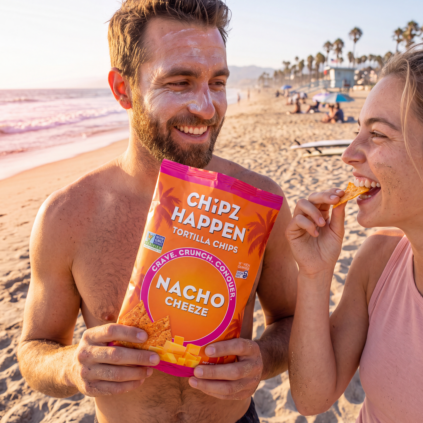 Nacho Cheese Tortilla Chips - 4 Pack of 8oz