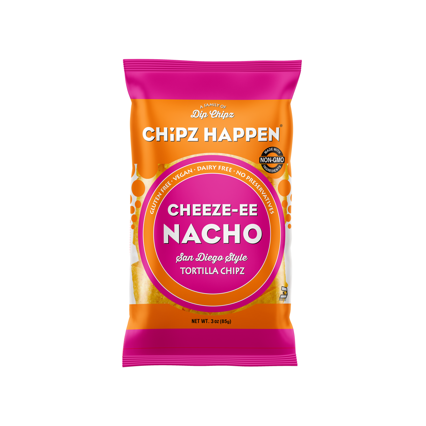 Chipz Happen Cheeze-ee Nacho - 12 Pack of 3oz Snack bag