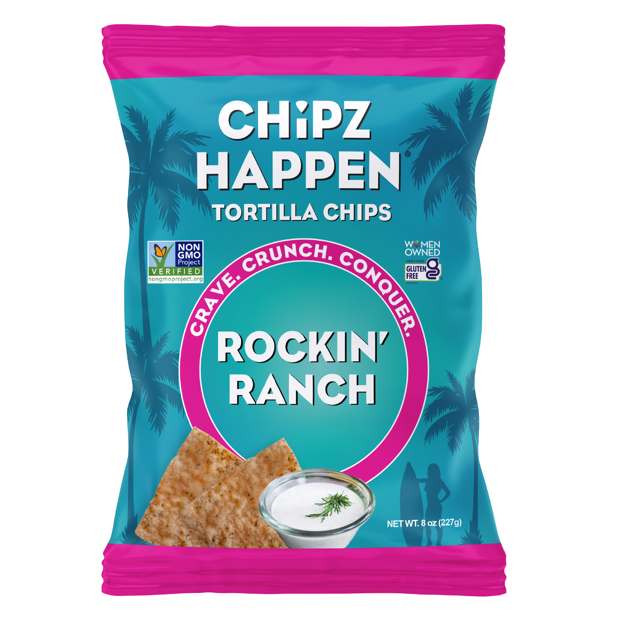 Rockin' Ranch Tortilla Chips - 4 Pack of 8oz